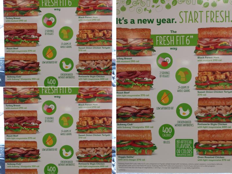 Subway Menu