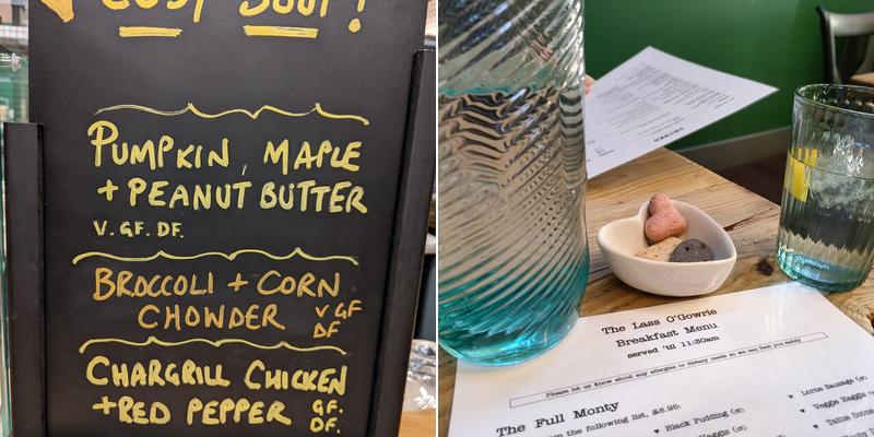 The Lass O'Gowrie Menu