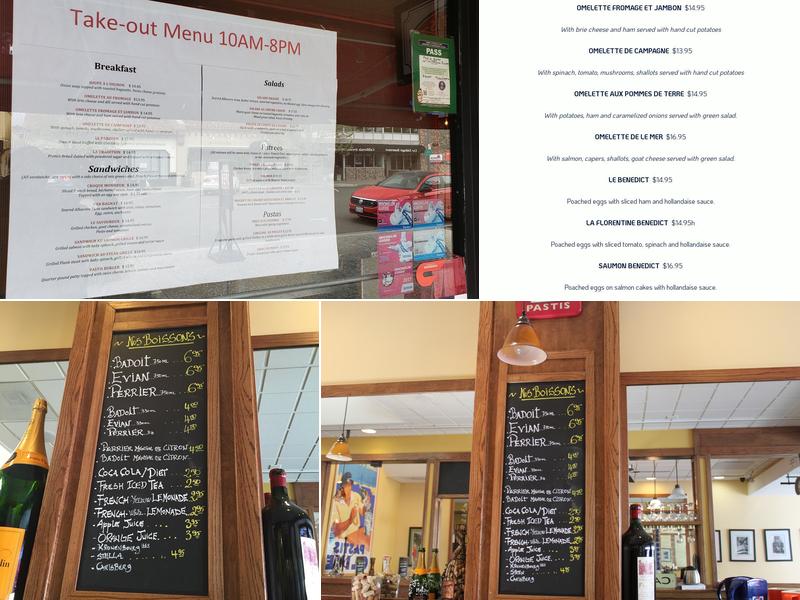 Pastis Menu