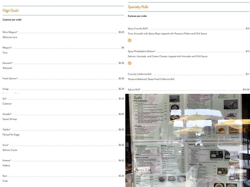 Sushi House Menu