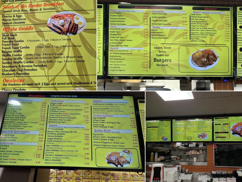 Alea Cafe Menu