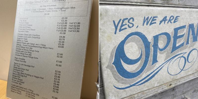 Bridge Street Cafe Menu