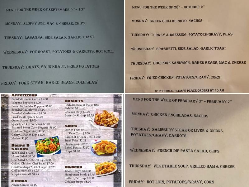 Helm Street Inn Menu