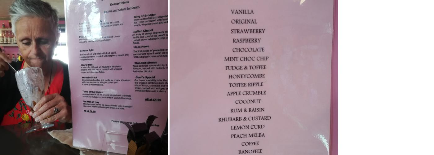 Gerri's Ice Cream Parlour Menu