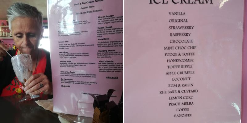Gerri's Ice Cream Parlour Menu