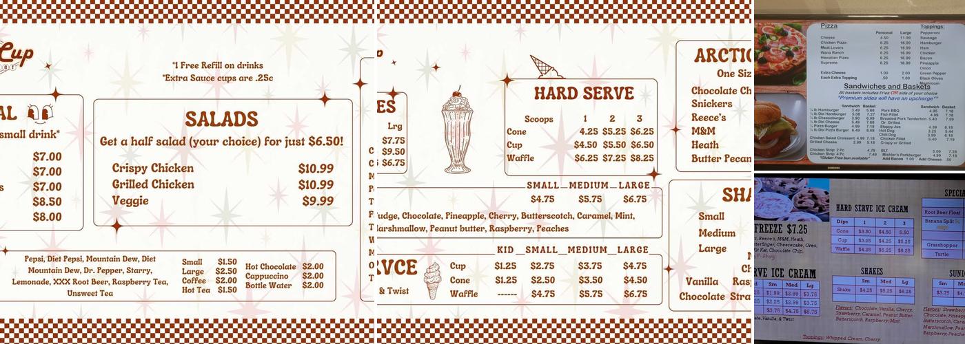 Wana-Cup Restaurant Menu