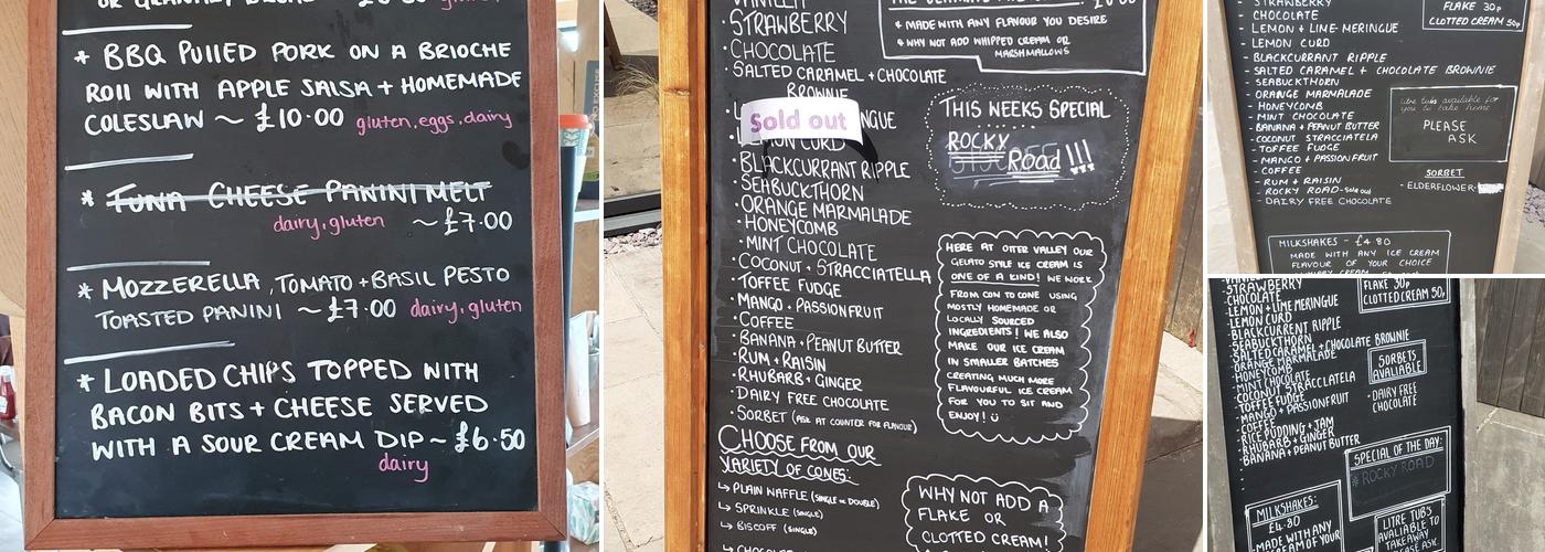 Otter Valley Ice Cream & Field Kitchen Menu