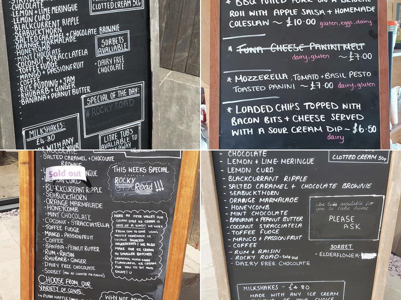 Otter Valley Ice Cream & Field Kitchen Menu