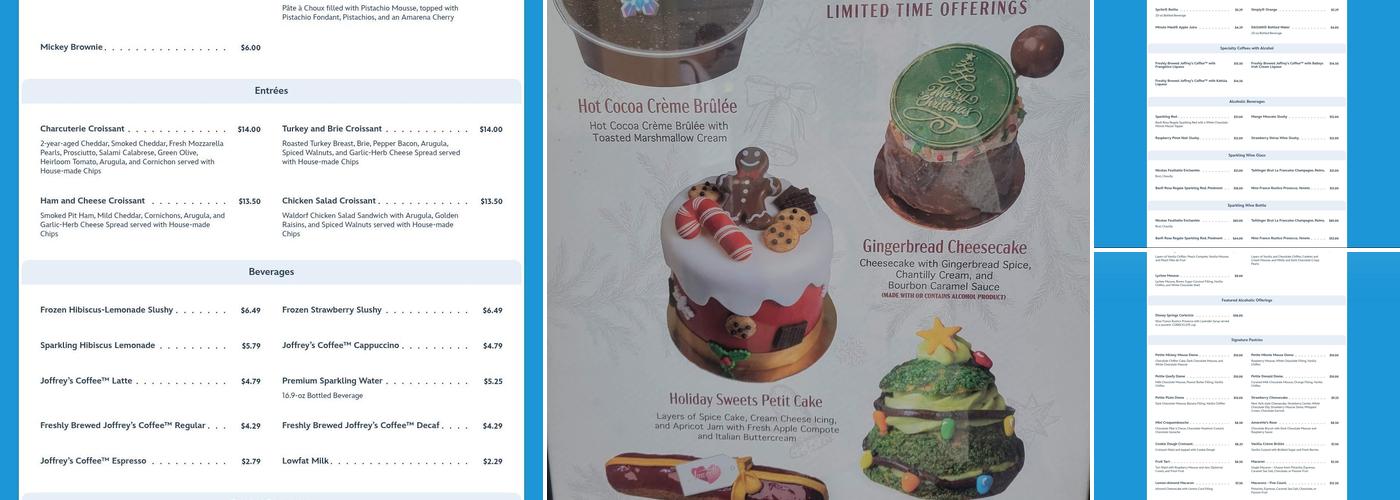 Amorette's Patisserie Menu