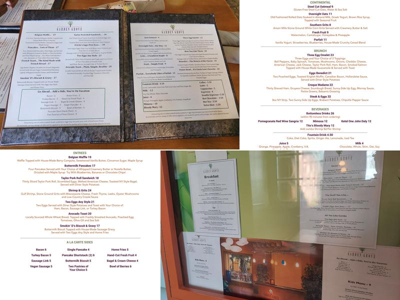 Garden Grove Menu