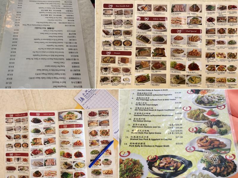 Tai Wu Restaurant Menu