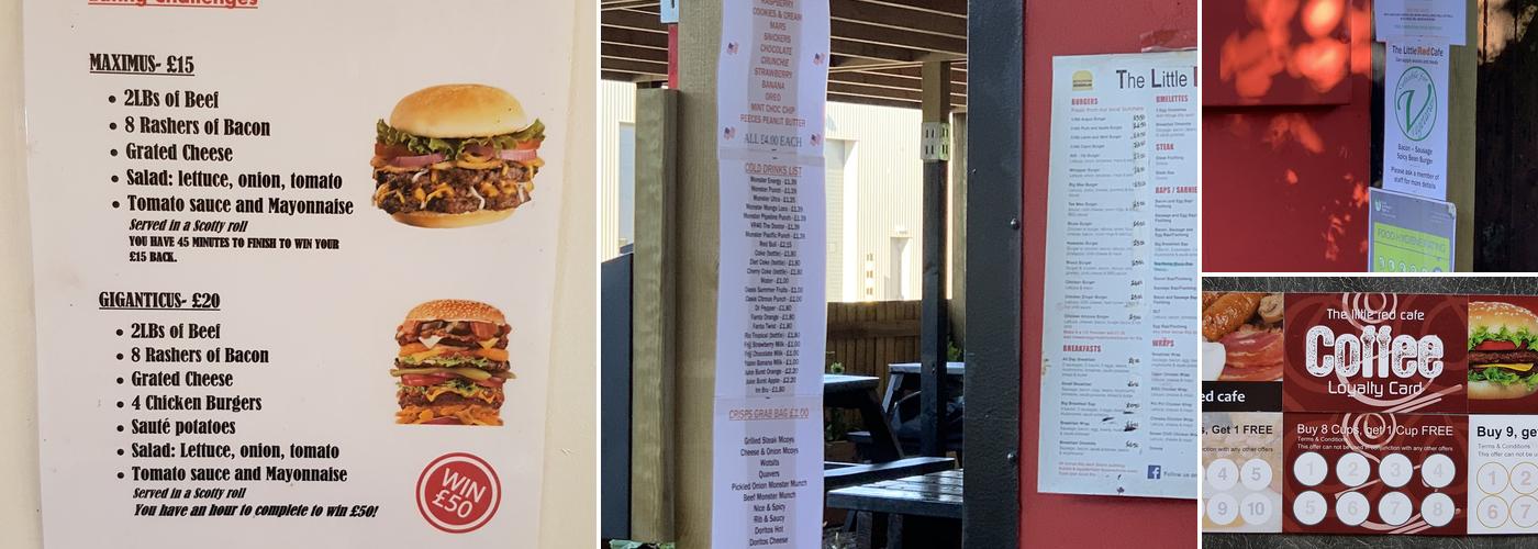 The Little Red Café Menu