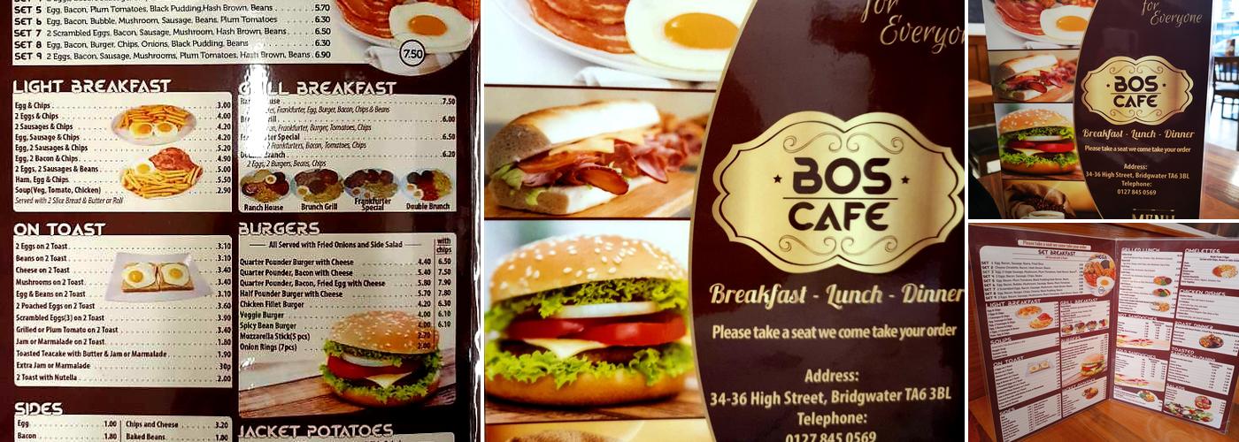B O S Cafe Menu
