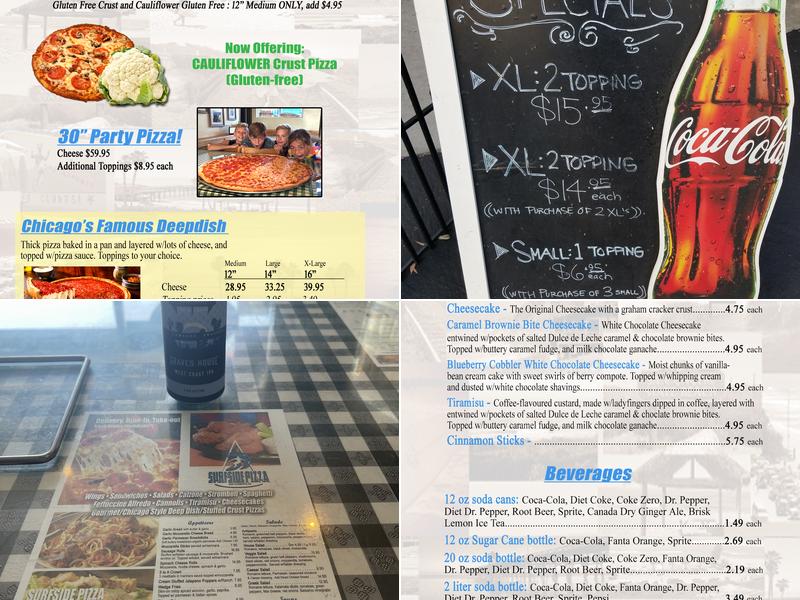 Surfside Pizza - San Clemente, California Menu