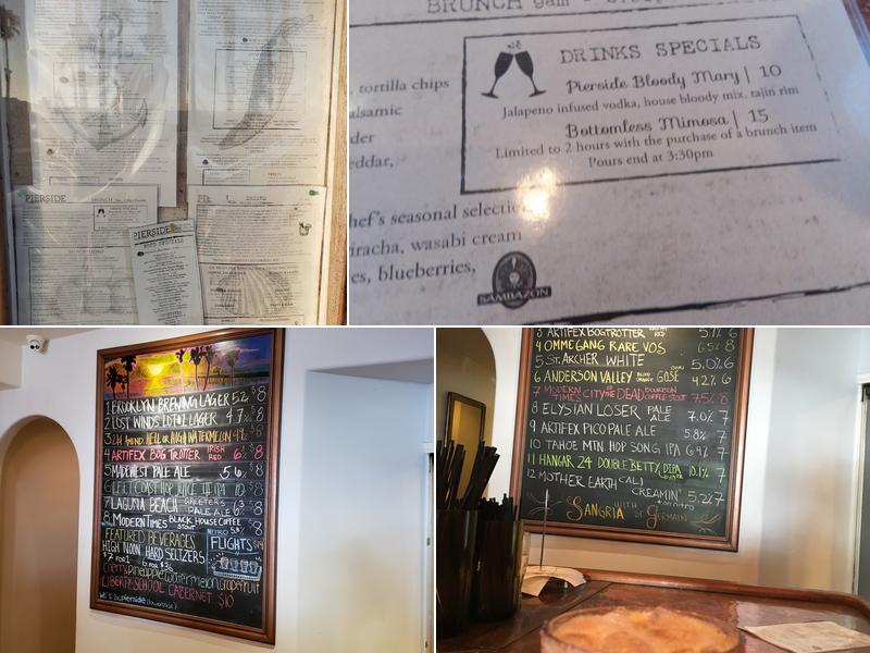 Pierside Kitchen & Bar Menu
