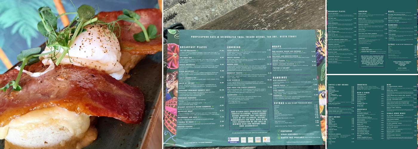 The Purplespoon Cafe, Catering & Events Menu