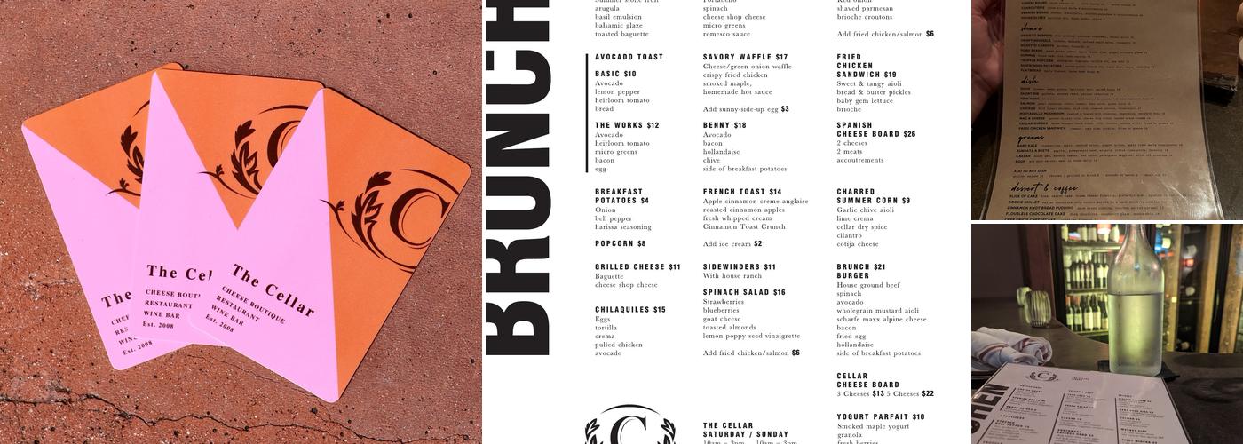 The Cellar Menu