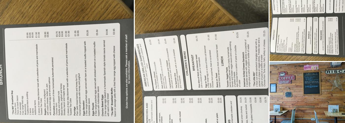 The Coffee Mill Menu