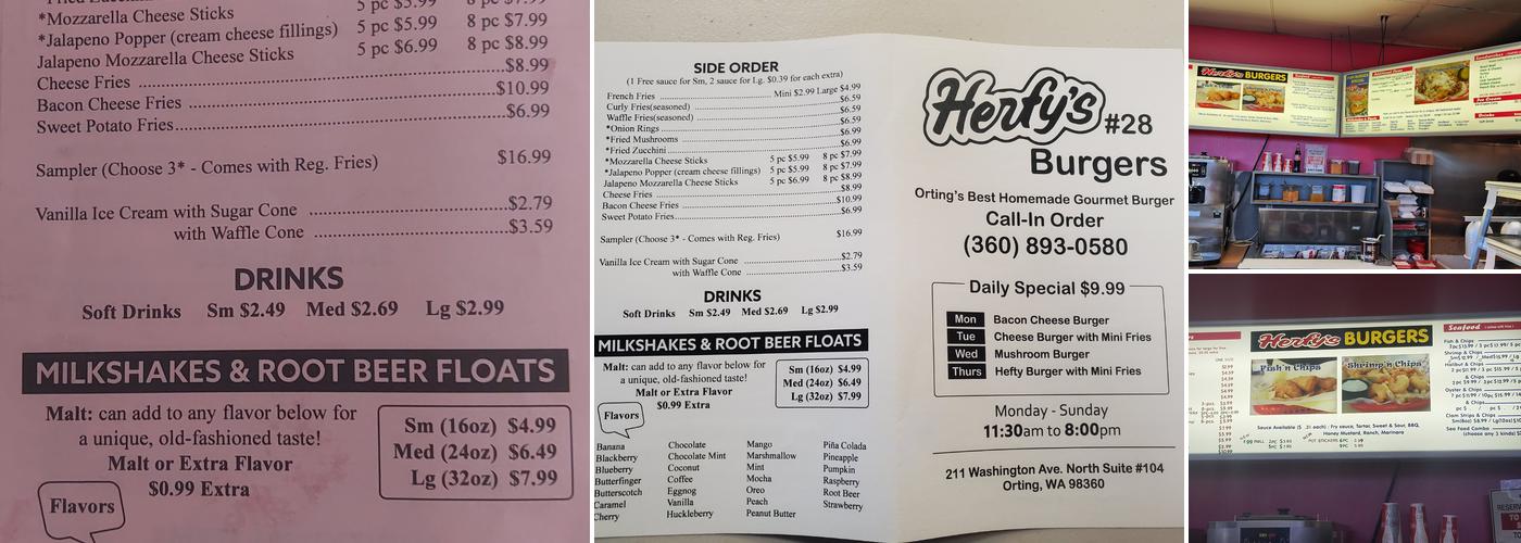 Herfy's Burger Menu