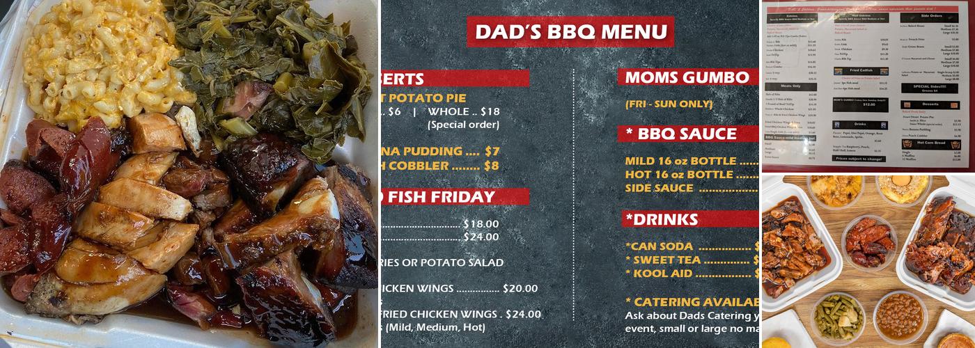 Dad's BBQ Menu