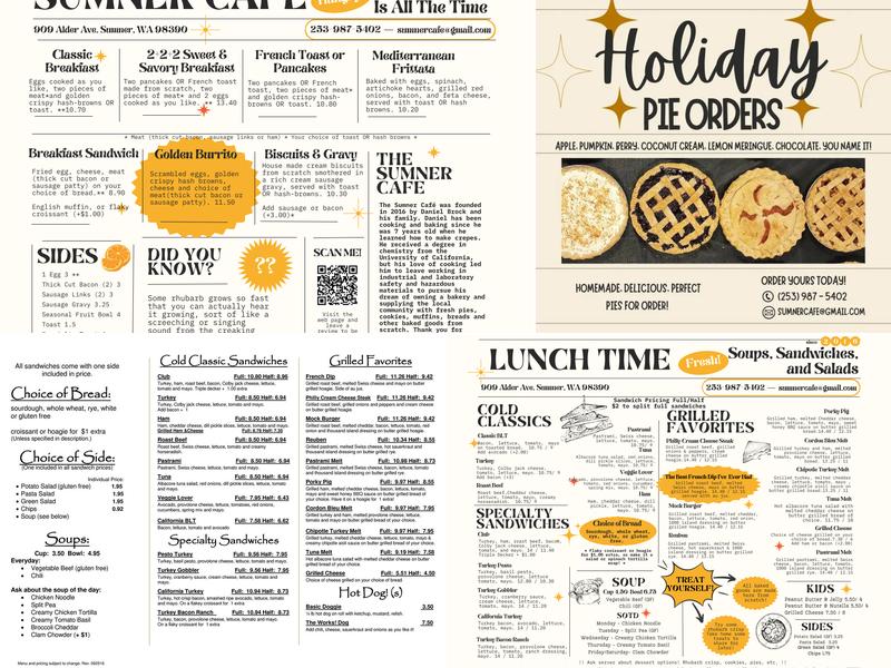 The Sumner Café & Catering Menu