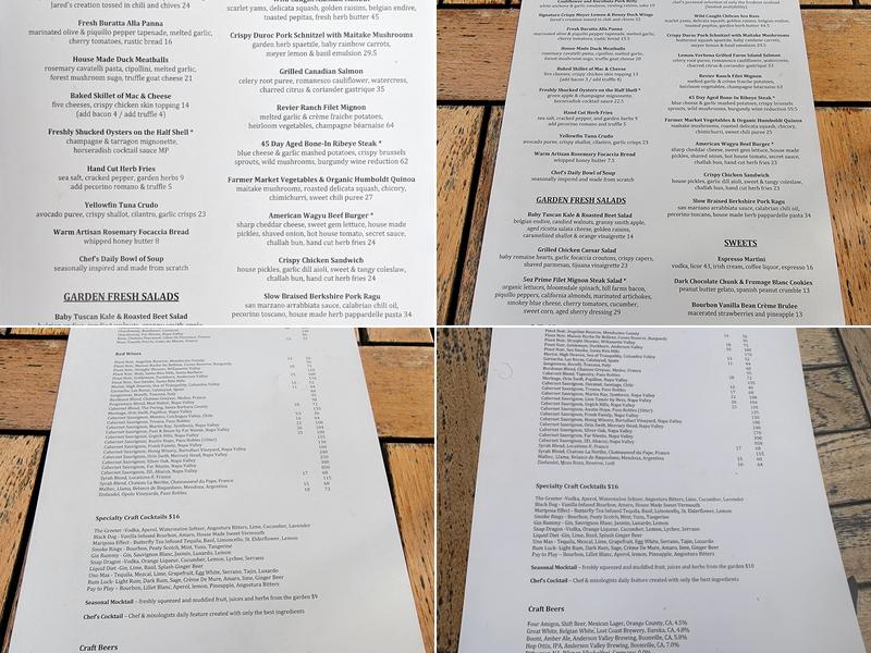 Sapphire Menu