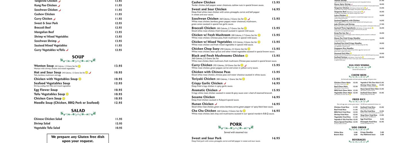 Kaleyard Menu
