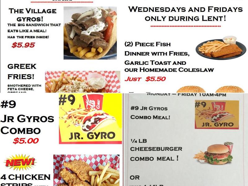 King Gyros Dunlap Menu