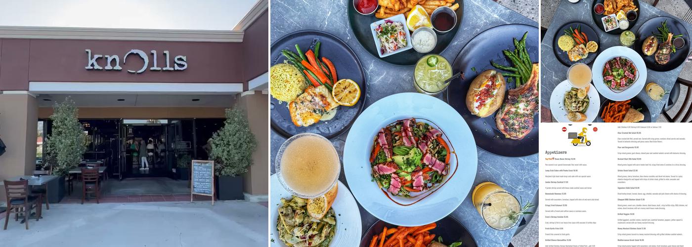 Knolls Restaurant Menu