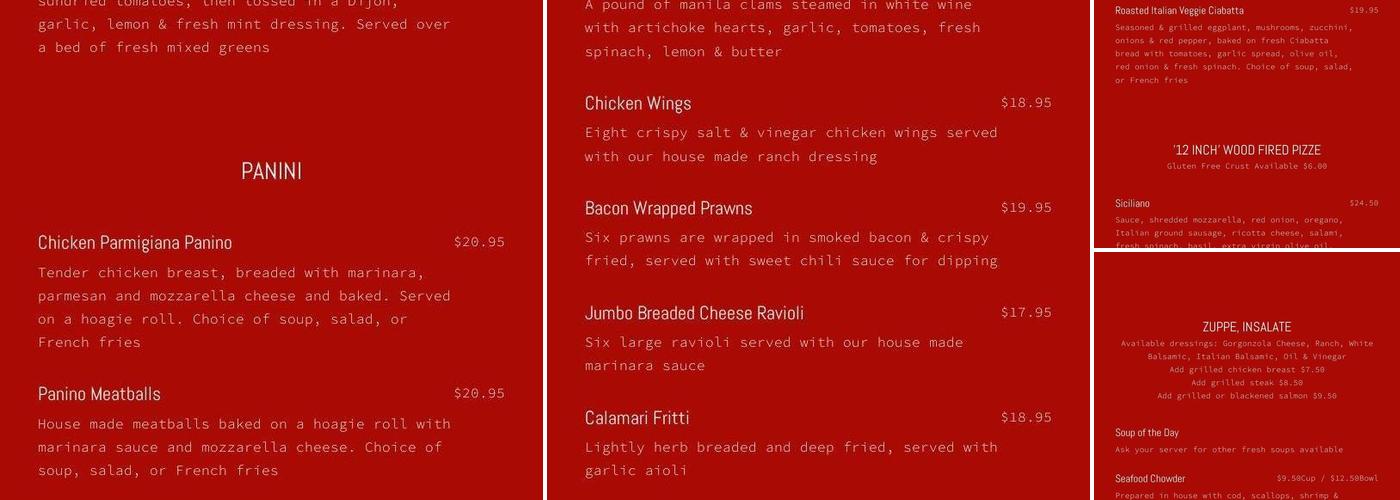 Il Siciliano Ristorante Italiano Menu