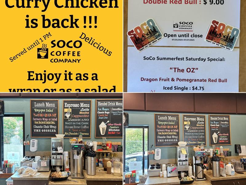 Soco Coffee Company Menu