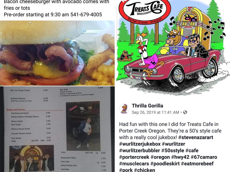 Treats Highway 42 Cafe Menu