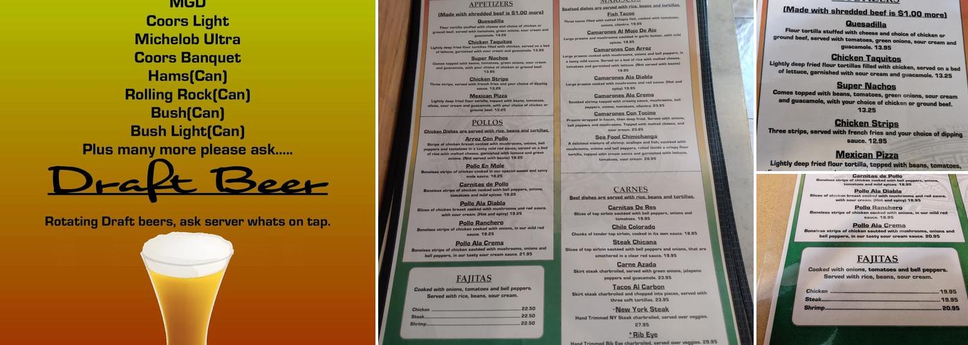 El Azteca Menu