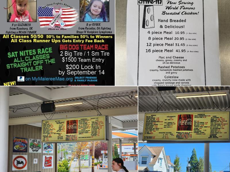 Pete's Drive-In Menu