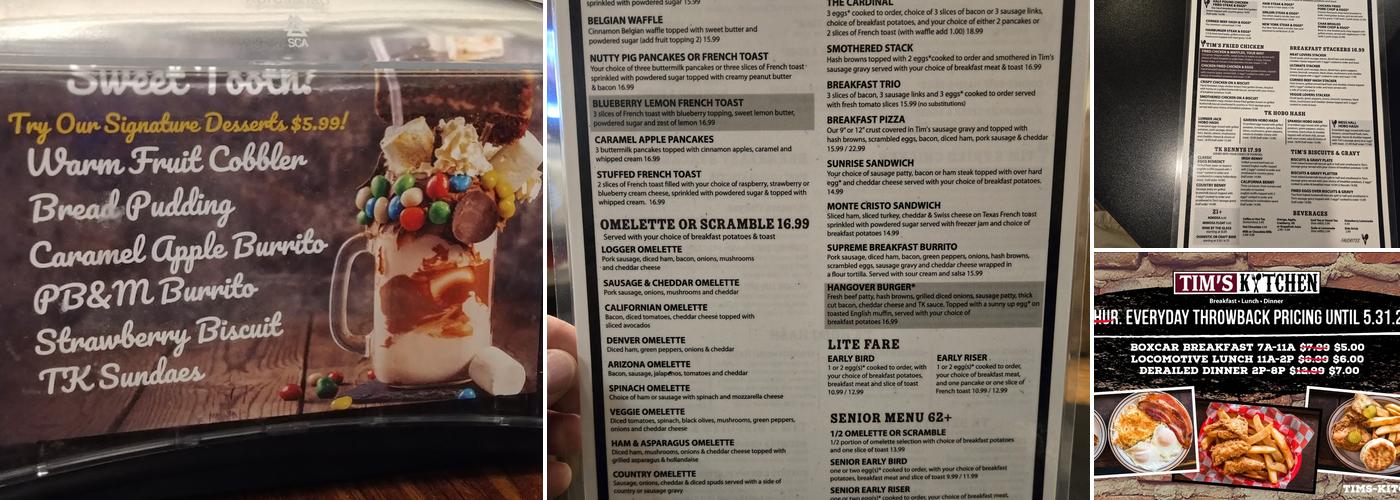 Tim's Kitchen (Orting, WA) Menu