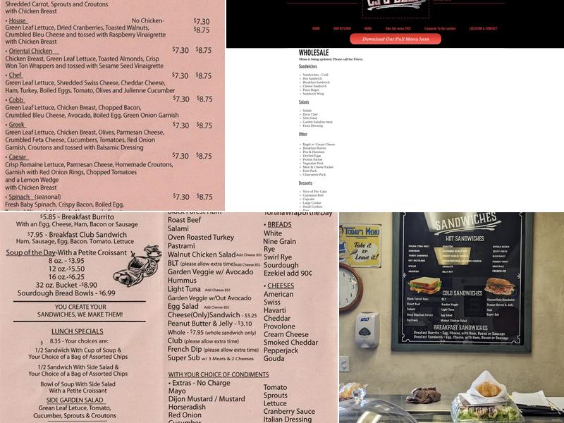 C J's Deli & Catering Menu