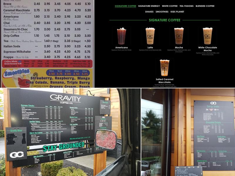 Gravity Coffee Menu