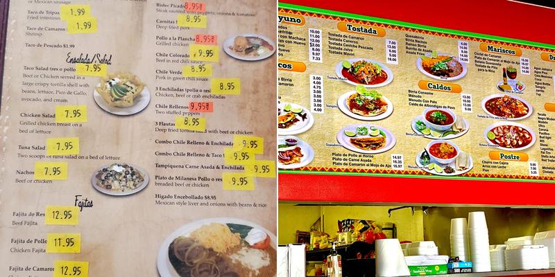 Kiko's Mexican Grill Menu