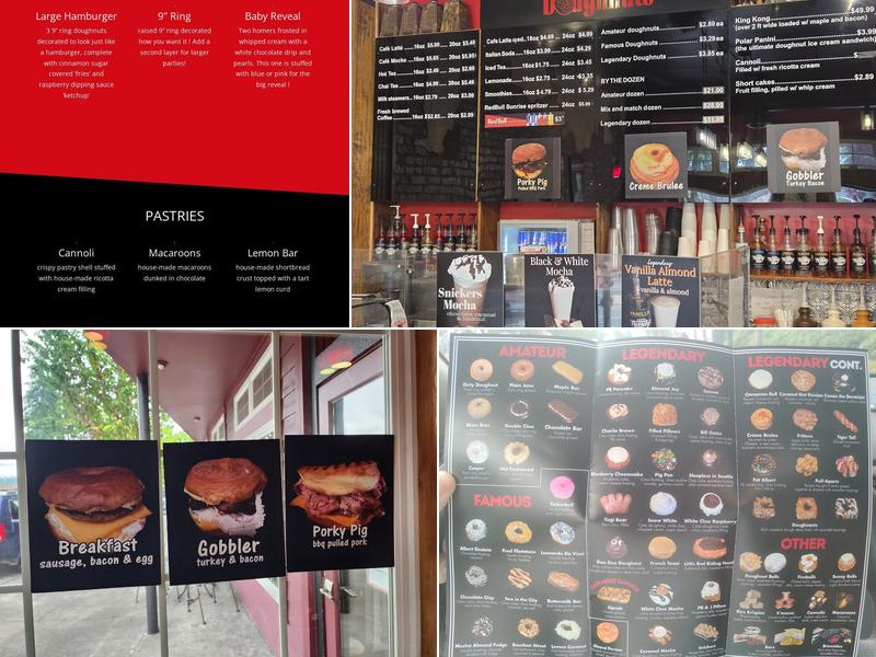 Legendary Doughnuts Menu