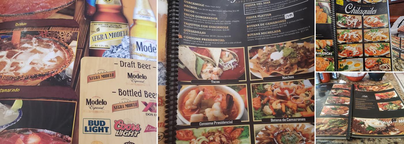 El Pescadores Menu