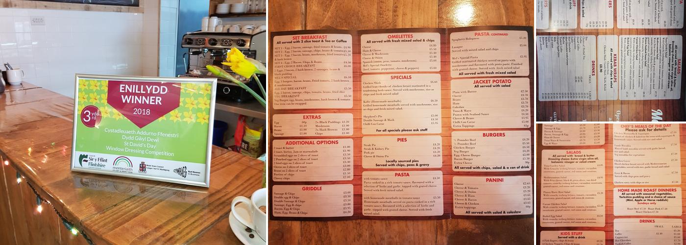 Mel's cafe Menu