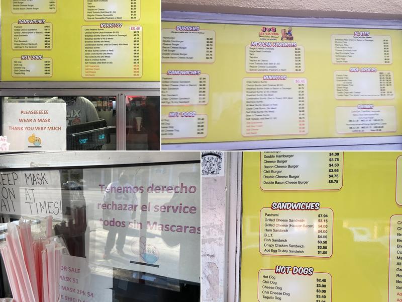 J & S Menu