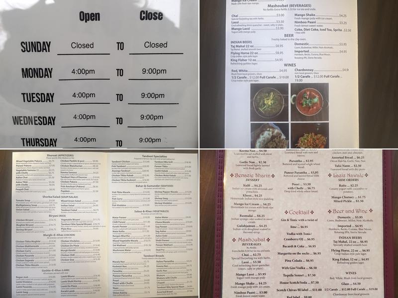 Tandoori Nites Restaurant Menu