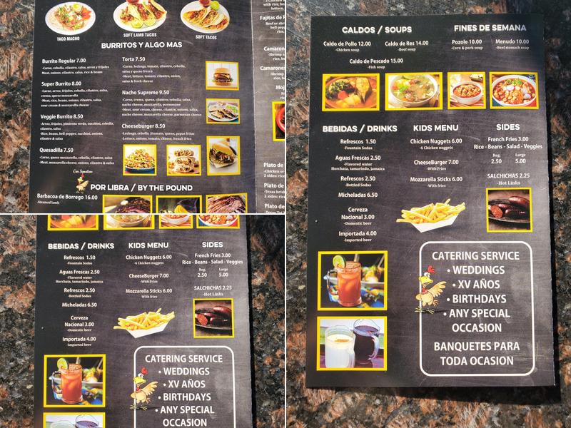 Taqueria La Palma Menu