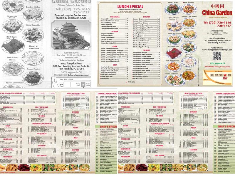 China Garden Menu