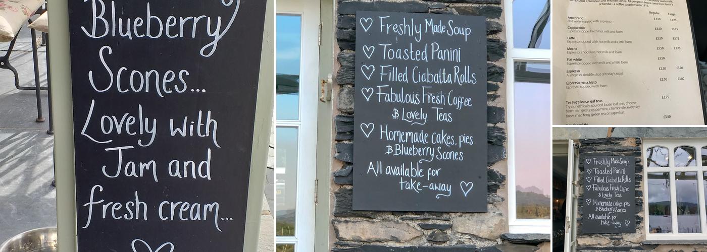 Waterhead Coffee Shop Menu