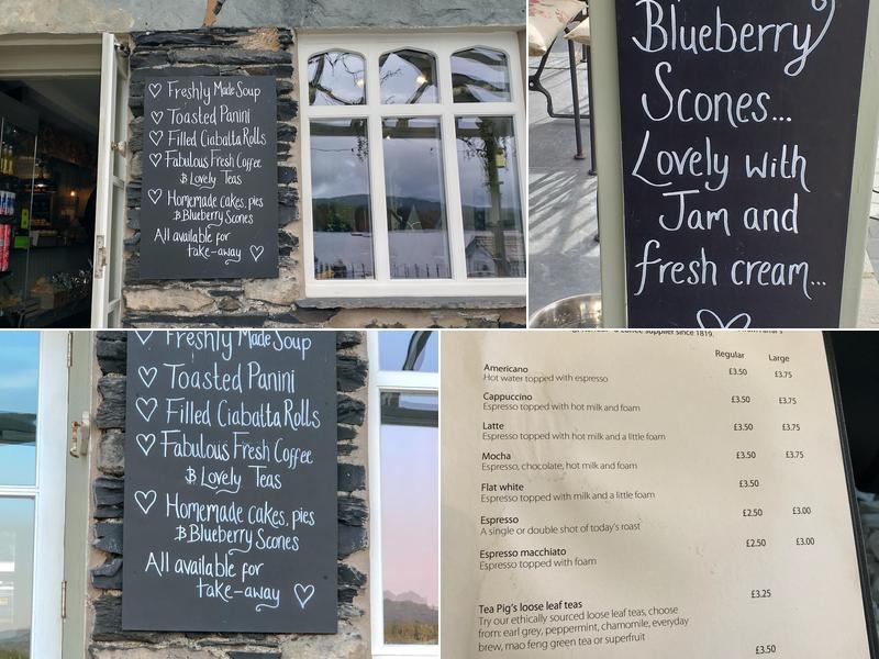 Waterhead Coffee Shop Menu
