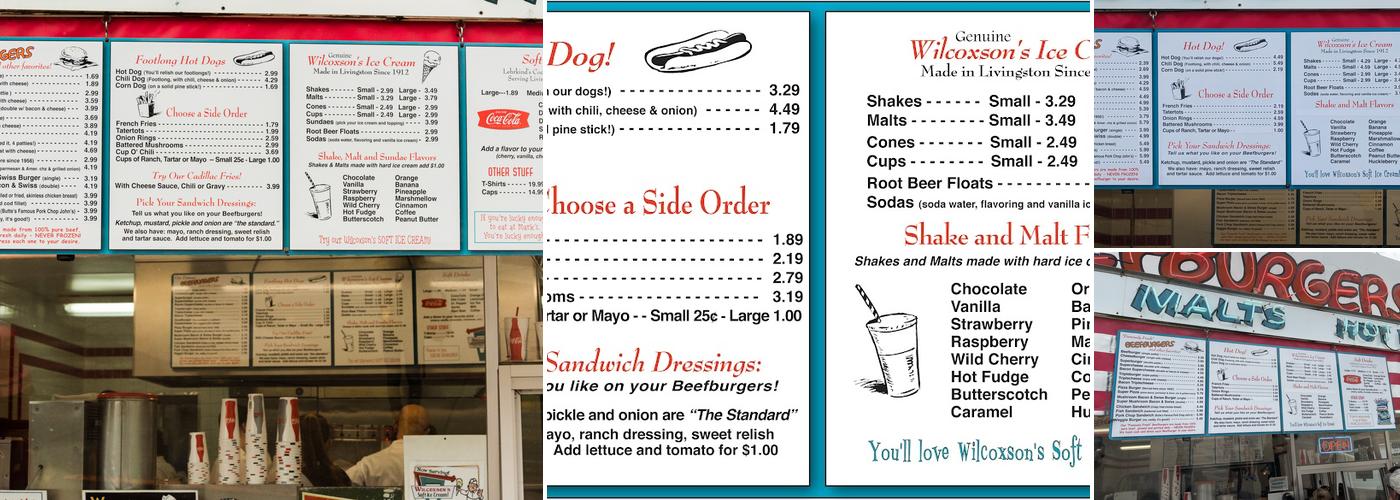 Mark's In & Out Menu