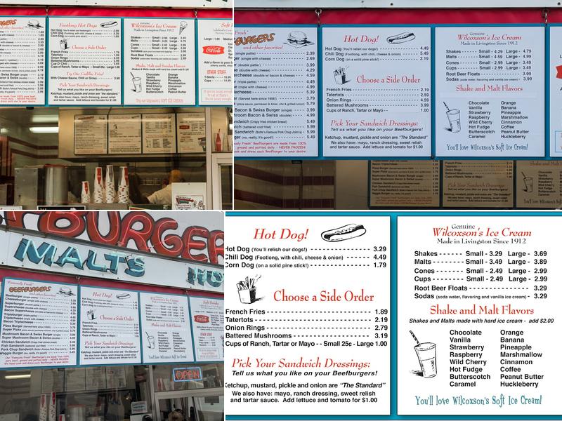 Mark's In & Out Menu