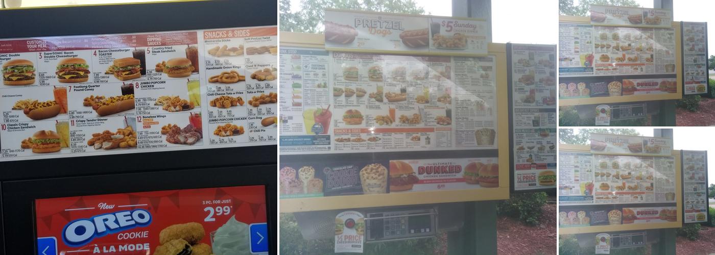 Sonic Drive-In Menu